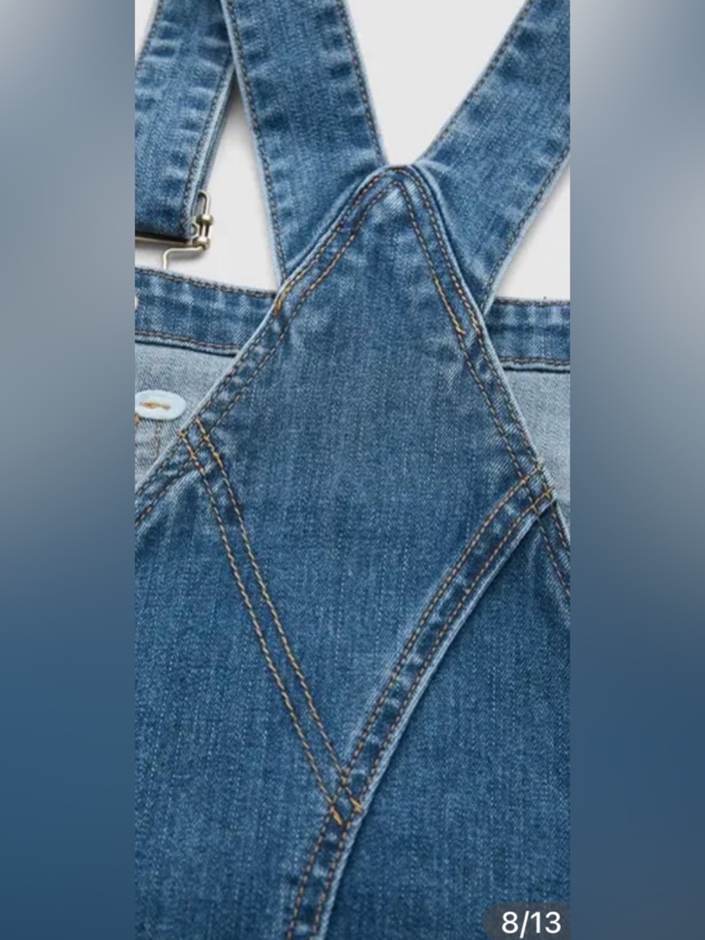 Flamingals Wash Patch Pocket Barrel Overalls Size 2XL (14-16) NWT - Picture 7 of 15